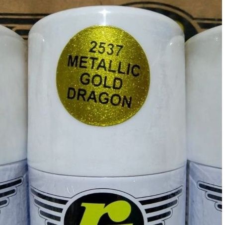 Pilok Pilox Cat RJ Metalic Gold Dragon 2537 Kuning Gold Metalik 150cc Cat Semprot RJ 150cc
