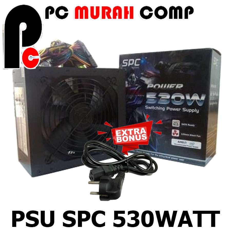 PSU POWER SUPPLY UNIT 530WATT SPC BONUS KABEL POWER