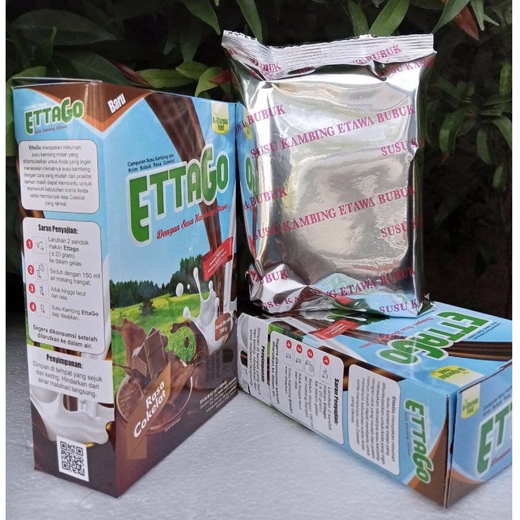 

Susu Kambing ETTAGO Rasa Cokelat 200gr Al-Ghuroba Food Resmi BPOM MD