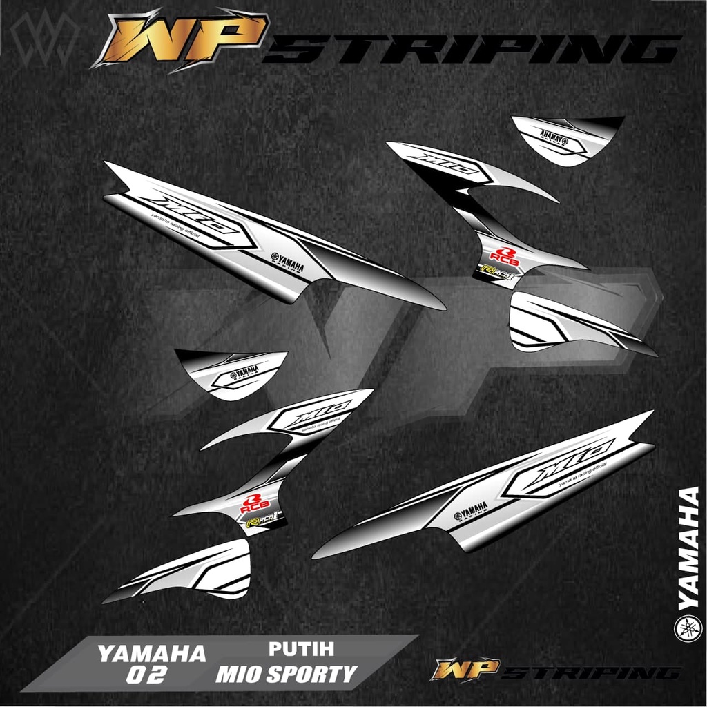 Stiker Striping MIO SPORTY / Sticker Variasi List Skotlet Motor Yamaha MIO SPORTY / 02