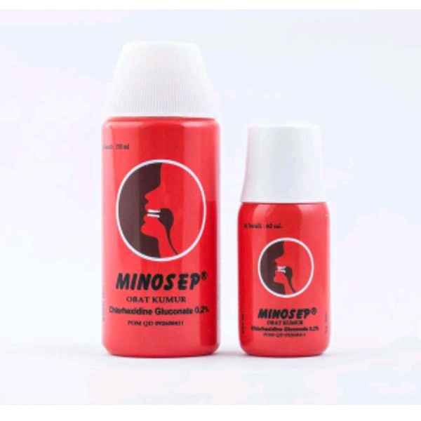 Minosep Obat Kumur 0.2% (Merah)