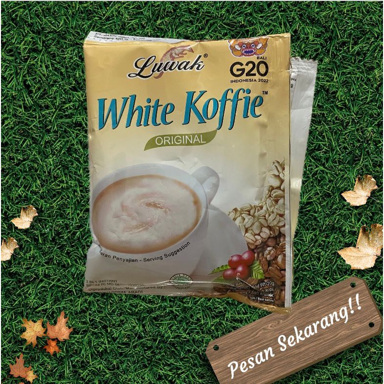 

Kopi White Coffe Luwak 1 Renceng (10 sachet)