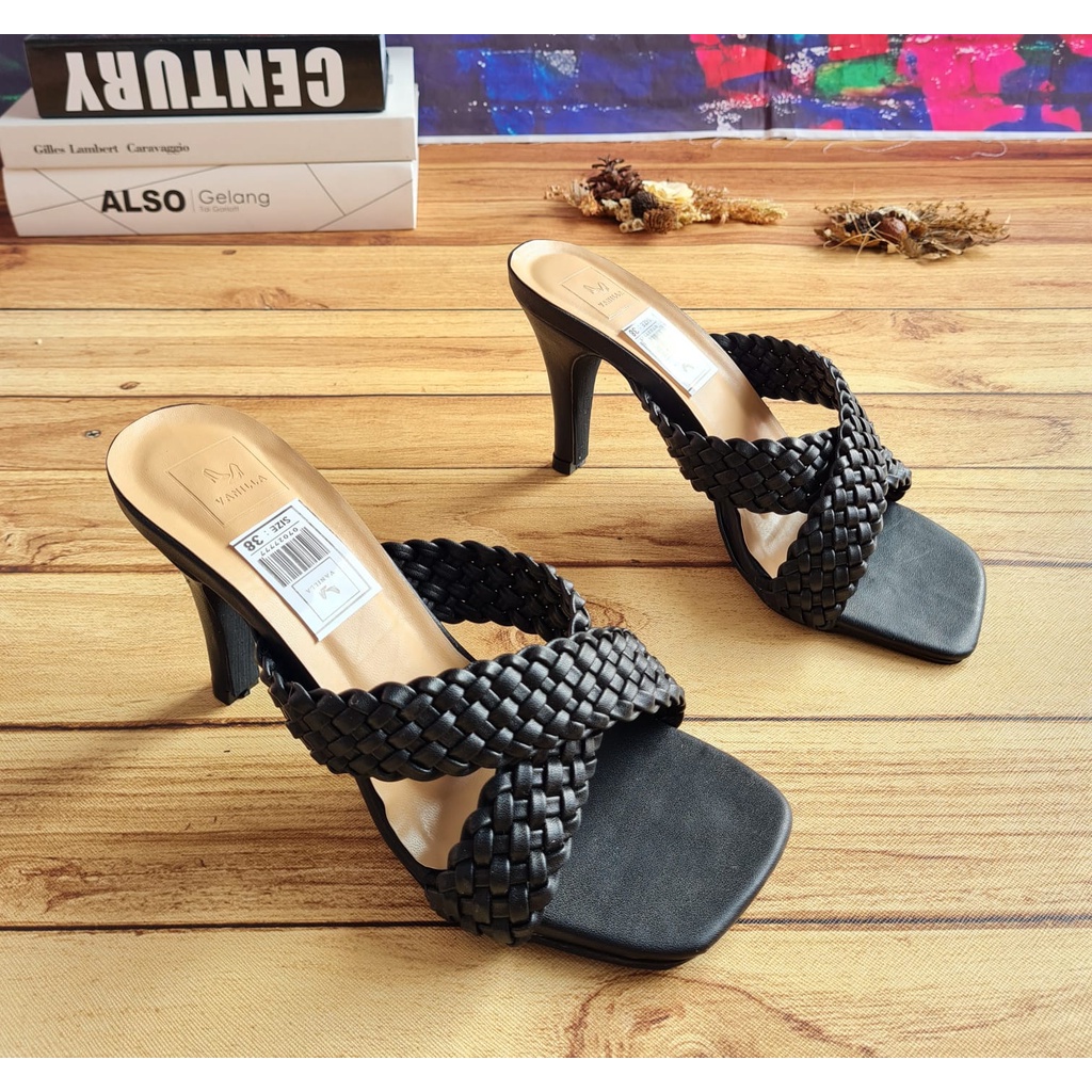 ABBUSHOES Hs 116 sendal  haig hells kepang silang premium azizi 9cm