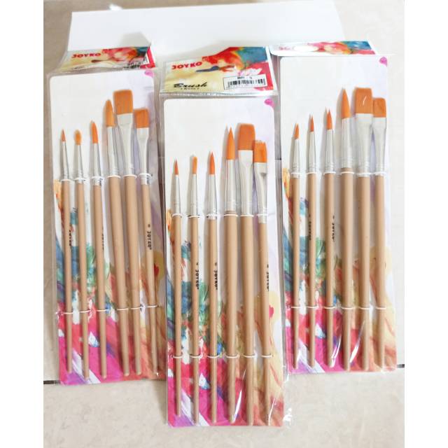 

Kuas lukis set merk joyko BR-5 isi 6 pcs