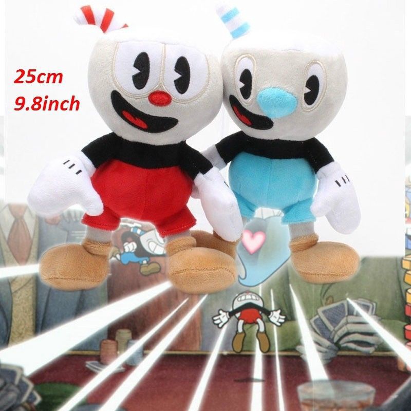 Mainan Boneka Stuffed Plush Mugman The Chalice Untuk Dekorasi Kamar