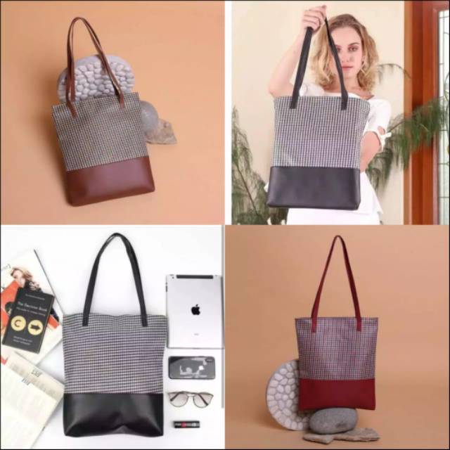 Tote bag wanita cantik SAFIANO ROSE /Tote bag murah/Tote bag elegan/tas