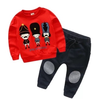 Kaos Lengan Panjang Anak Setelan Import Shaw London Boy