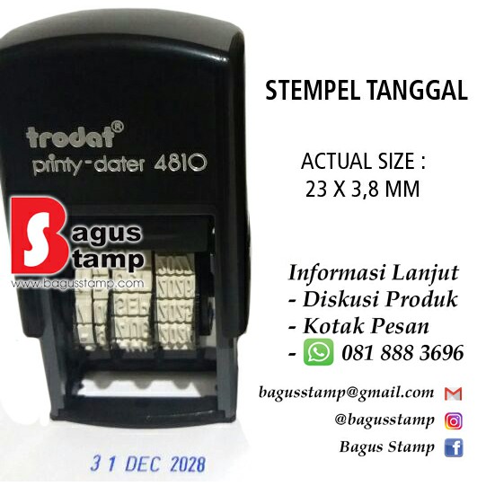 Jual Trodat 4810 Stempel Tanggal Otomatis Dater Otomatis Stempel Trodat Shopee Indonesia