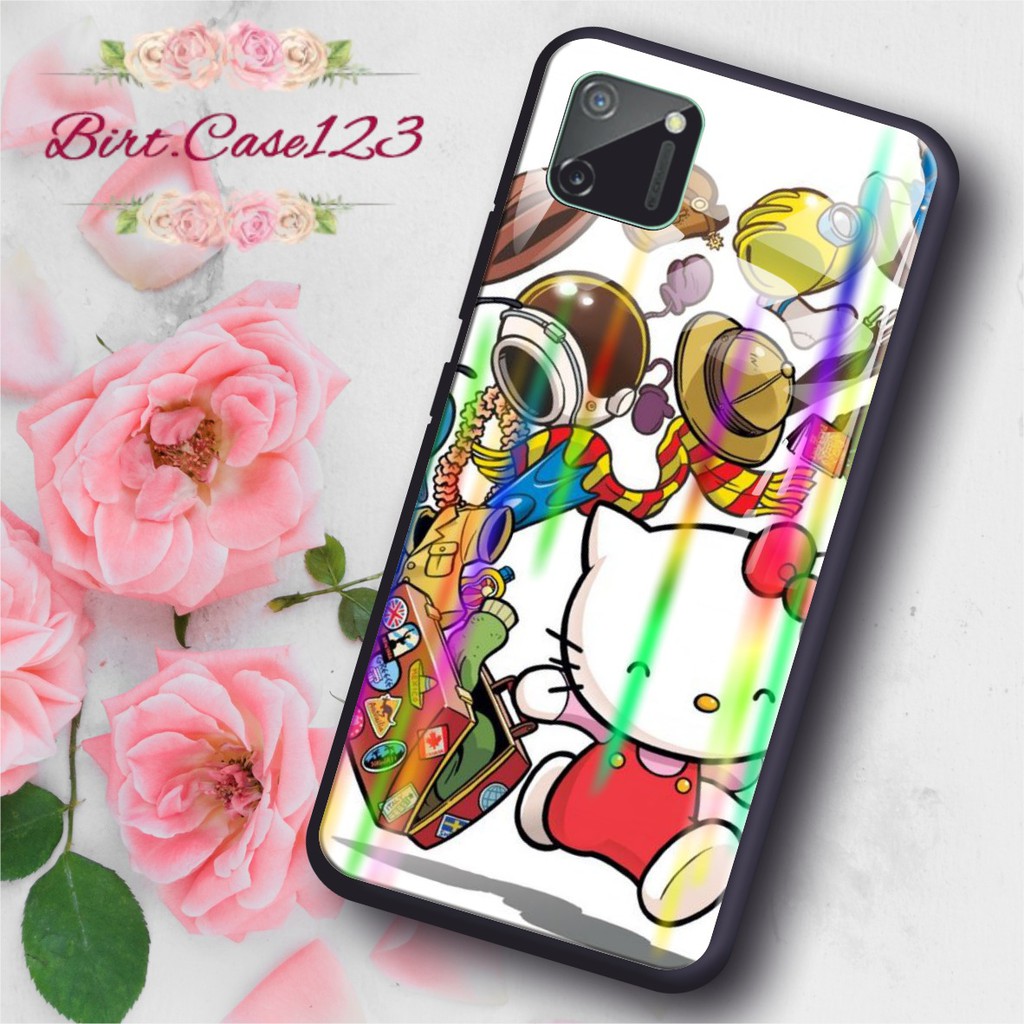 BC Case Gambar HELLO KITTY back case glass aurora vivo y91 y93 y95 y91c y71 y81 y12 y15 y17 y53 v5