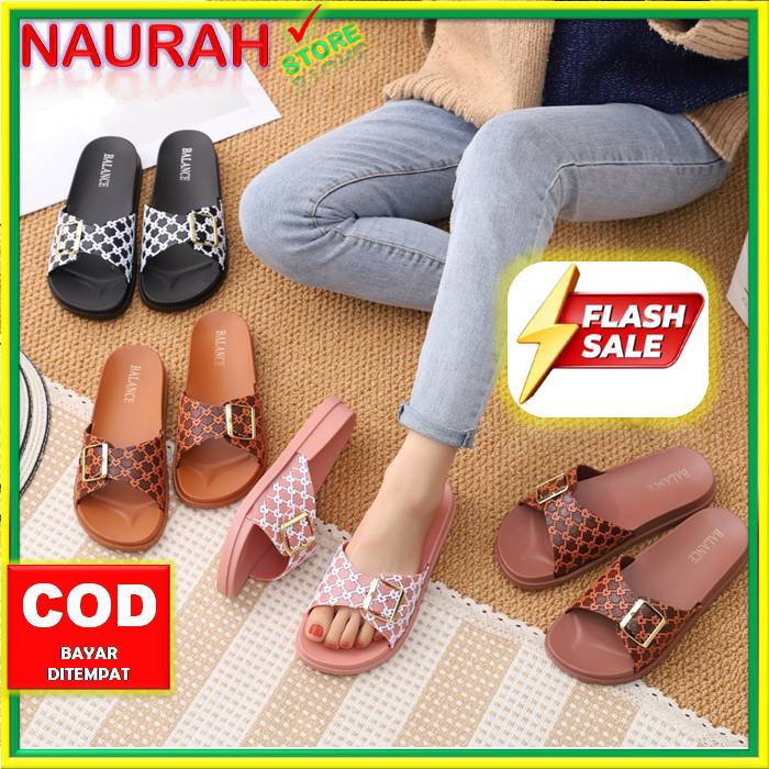 SANDAL BALANCE 2022 T1 STRAP BATIK ORIGINAL BLC 2022-T1 KARET LENTUR ANTI SLIP MODEL TERBARU