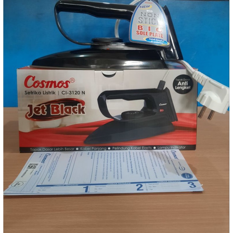 COSMOS Setrika CI-3120 N/CI-3130 N Non Stick Soleplate Setrikaan Anti Lengket