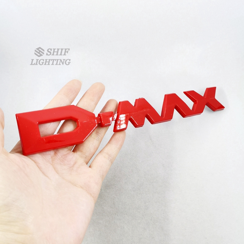 1pc Stiker Emblem Logo Dmax Bahan Abs Krom Untuk Bagasi Belakang Mobil Isuzu