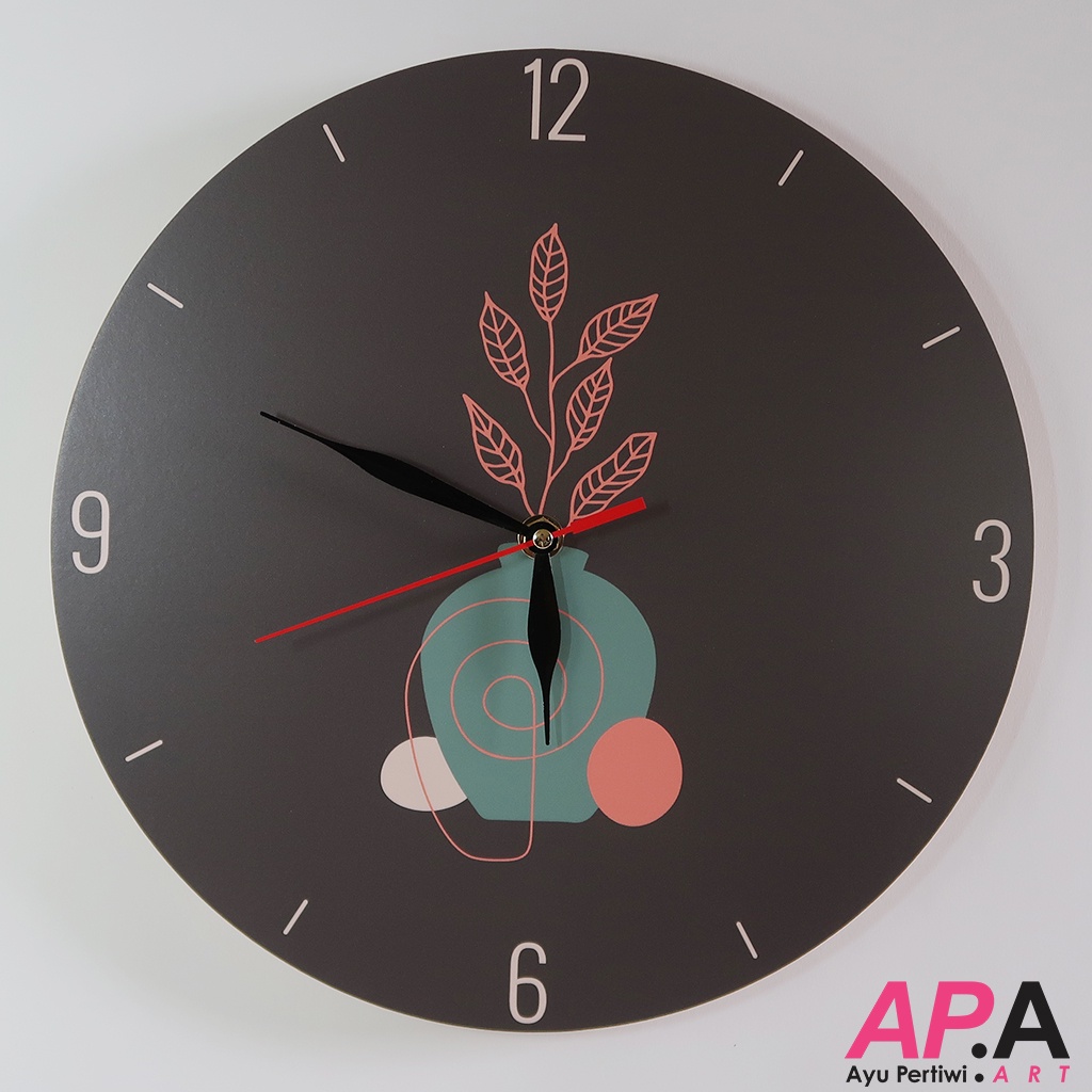 Jam Dinding Unik Aesthetic Art Minimalis Hiasan Dekorasi Seni Estetik Artistik-6