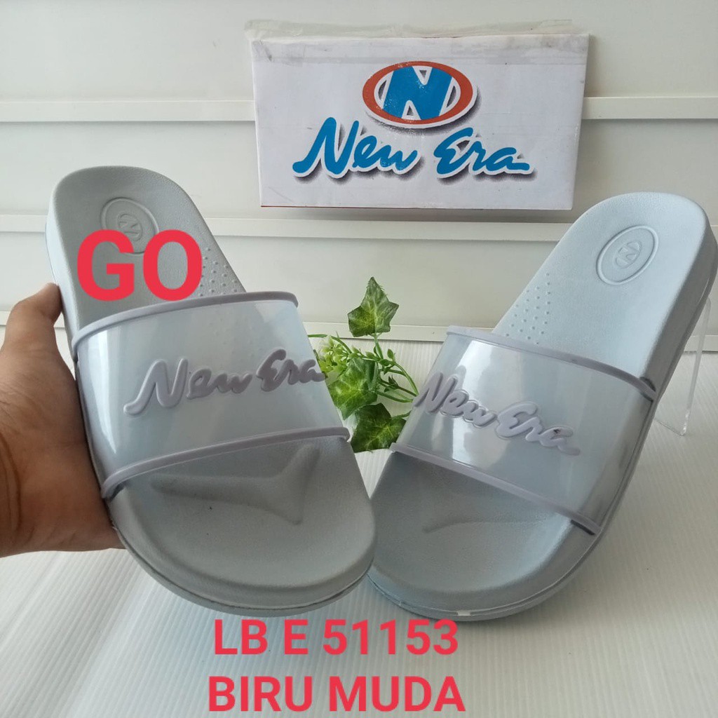 BB NEW ERA LB E 51153 Sandal Cewek Slop Jelly Bening