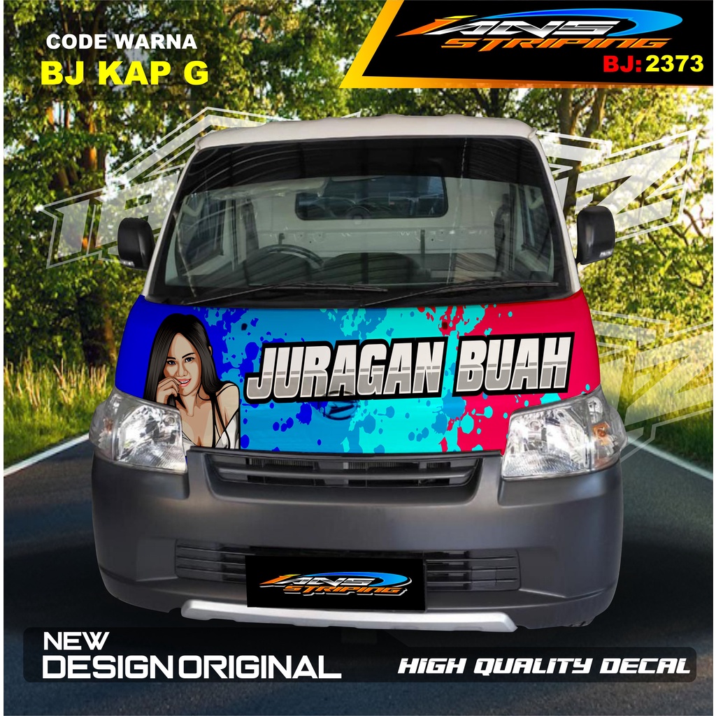 STICKER KAP KABIN DEPAN MOBIL GRANMAX PICK UP / VARIASI STIKER KABIN DEPAN PICK UP / DECAL STIKER KABIN CARRY PICK UP L300 DLL