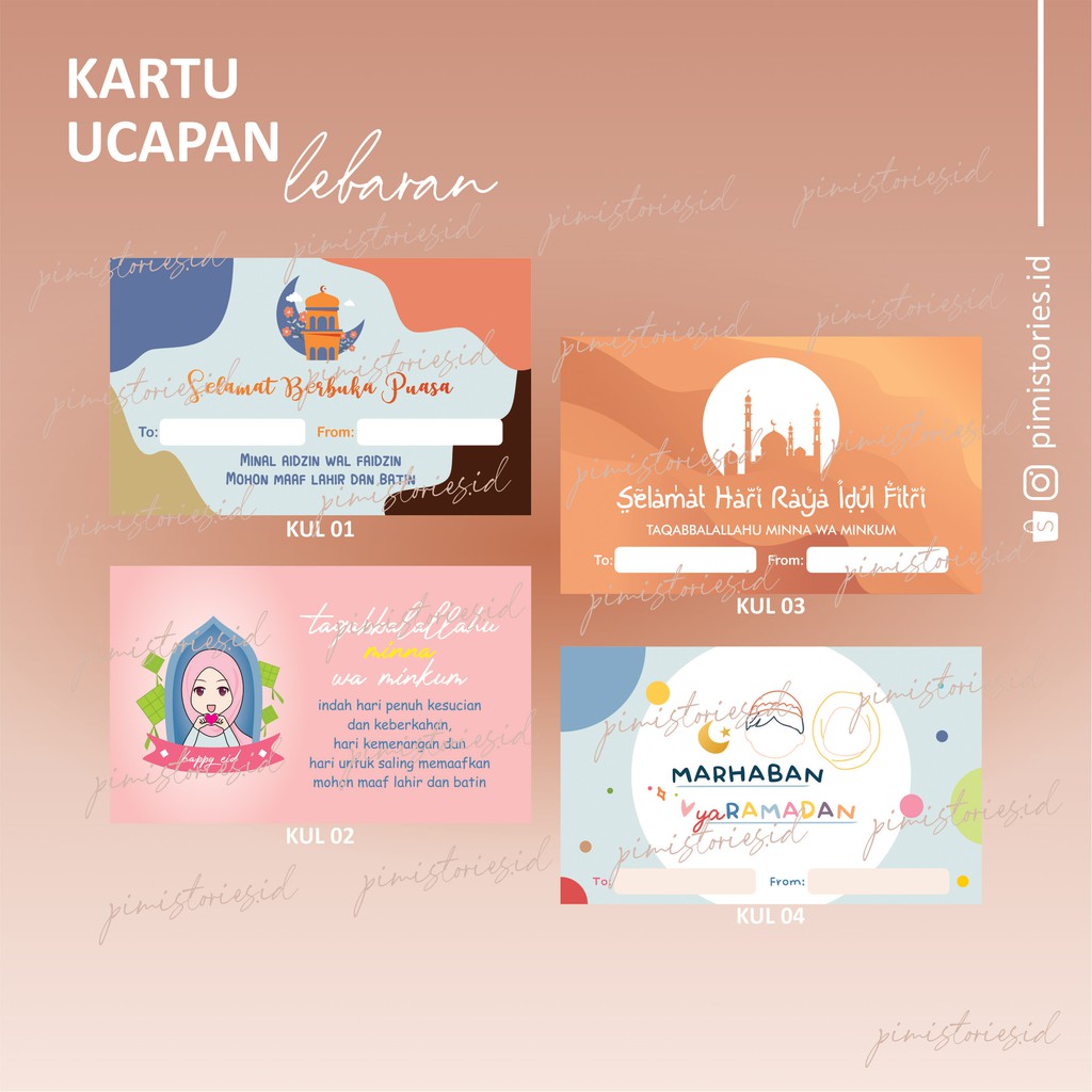 KARTU LEBARAN ⚫ THANK YOU CARD IDUL FITRI ⚫ EID MUBARAK ⚫ GREETING CARD IDUL FITRI ⚫ KARTU HAMPERS