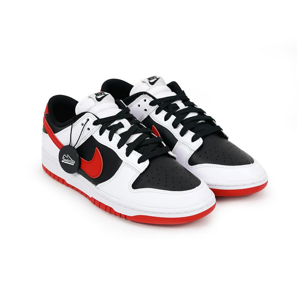 Dunk Low White Black University Red Men