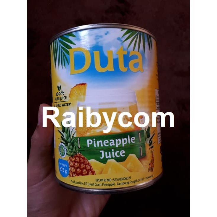 Duta Jus Sari Buah Nanas Murni Pure Pineapple Juice Minuman Kaleng