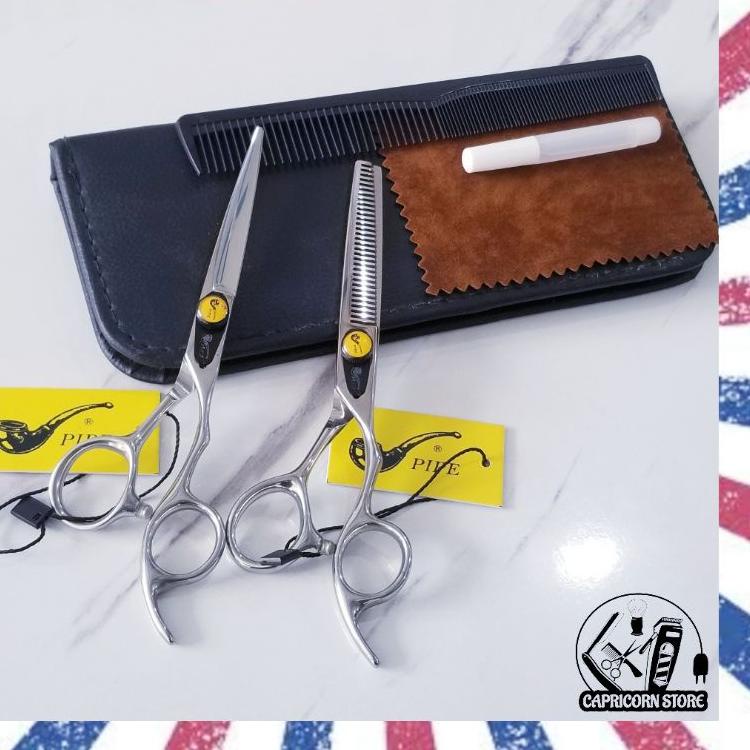 

[KODE 0IJVI] Gunting rambut PIPE AL 18- 6.0 Profesional Salon dan Barber