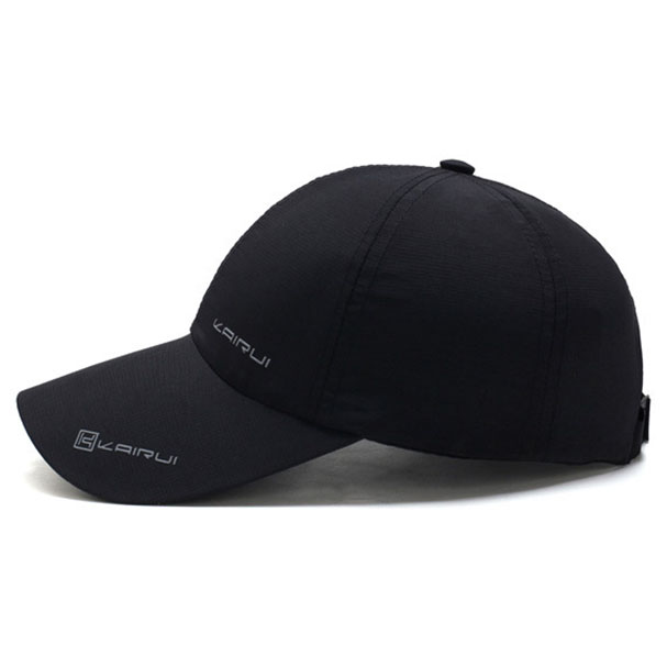 Topi Baseball Visor Sport Fashion Hat - Black