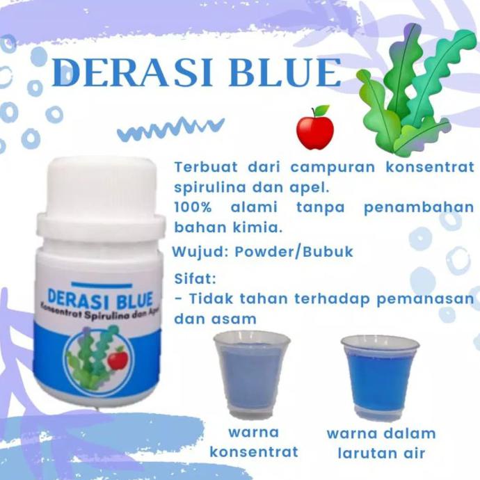 

Derasi Blue powder / konsentrat spirulina dan apel