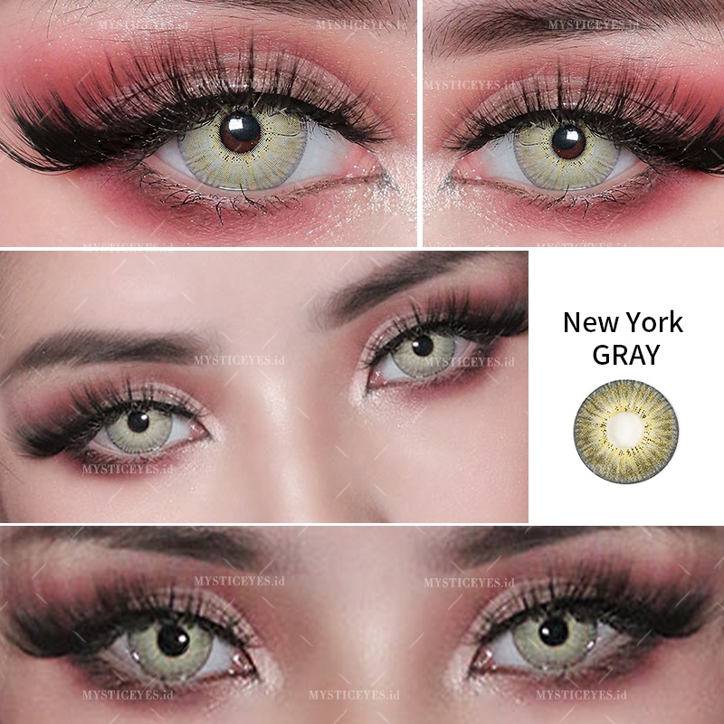 [✅COD] MYSTICEYES SOFTLENS NEW NEW YORK SERI Lensa Kontak Normal 14.0-14.2 MM