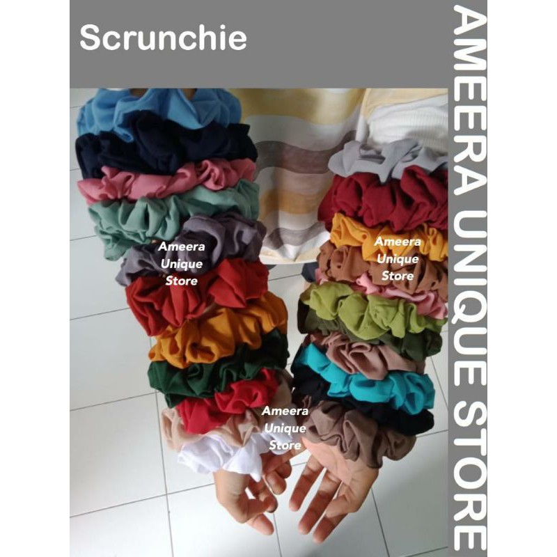 Scrunchie Ikat Rambut Kuncir Jumbo Jilbab Anti Pusing