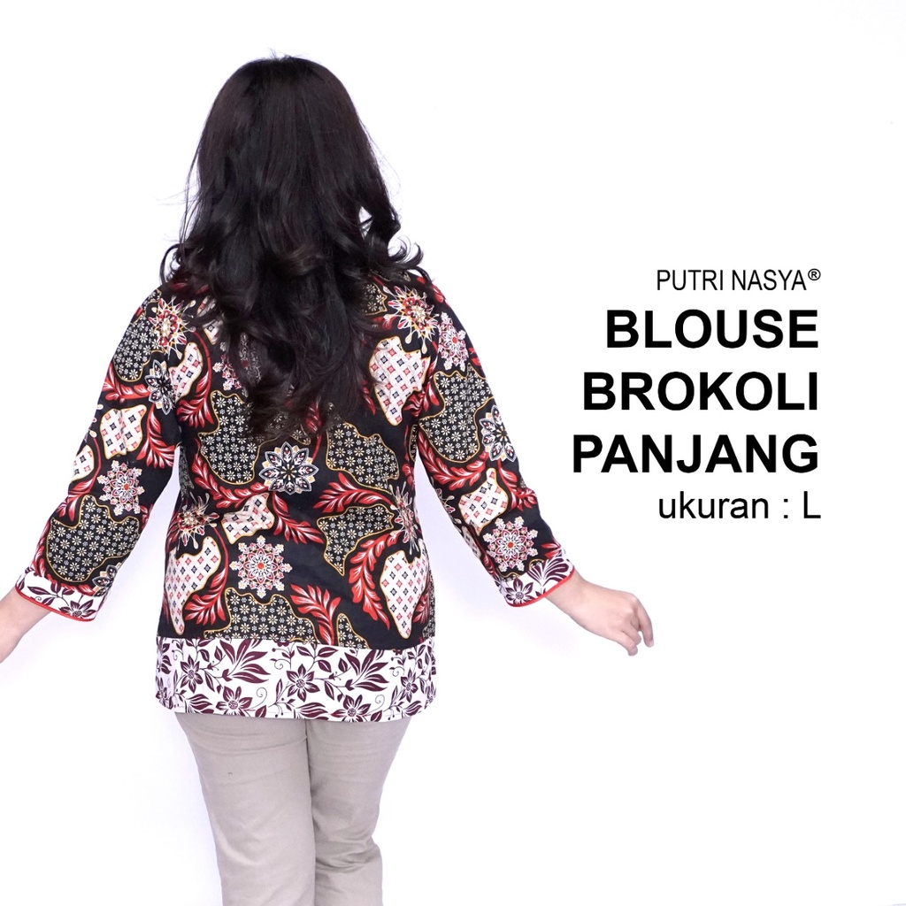 Blouse Batik Big Size LD 140 Wanita Atasan Batik Jumbo L-XL-2L-3L-4L-5L-6L-7L Model Blus Jumbo Kerja Batik / Atasan Big Size Kerja Wanita / Pakaian Batik Kantor Formal Bahan Katun Seragam Super Big / Baju Batik Kekinian Terbaru Modern Trendy