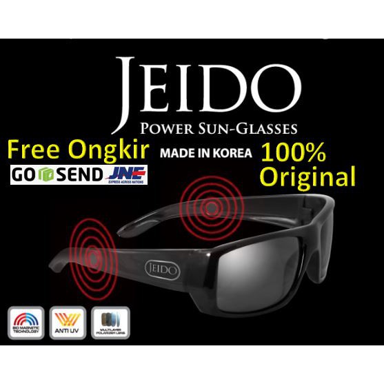 (Gratis Ongkir) Jeido Power Sunglasses – Kacamata Terapi Bio Magnetik