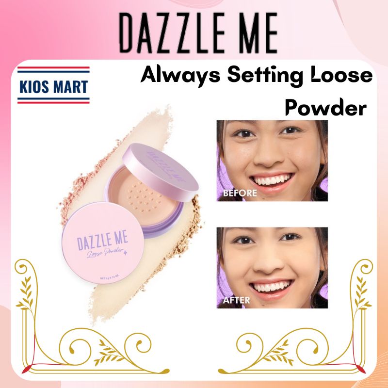 Dazzle Me Always Setting Loose Powder | Soft Smooth Long Lasting | Bedak Tabur