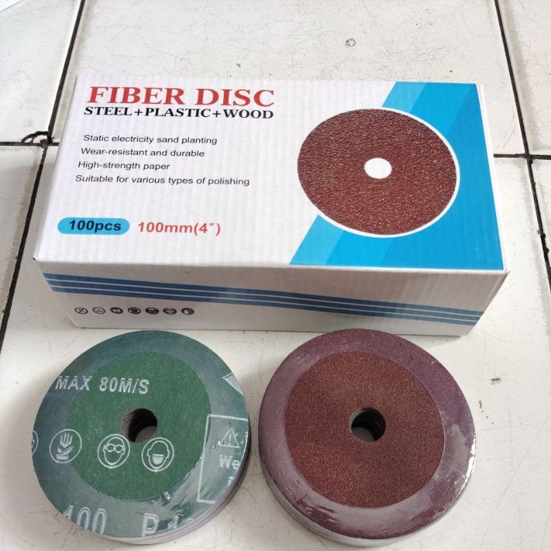 Amplas fiber disk 4&quot; / Amplas bulat 4&quot; / Amplas sanding disk 4&quot;