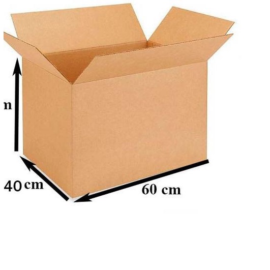 

❃ KARDUS - BOX POLOS JUMBO BESAR- 60 cm x 40 cm x 40 cm - SWR(3mm) ✩