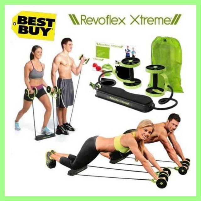 REVOFLEX XTREME alat gym olahraga rumahan roller wheel / Alat Olahraga / Alat Olahraga di Rumah