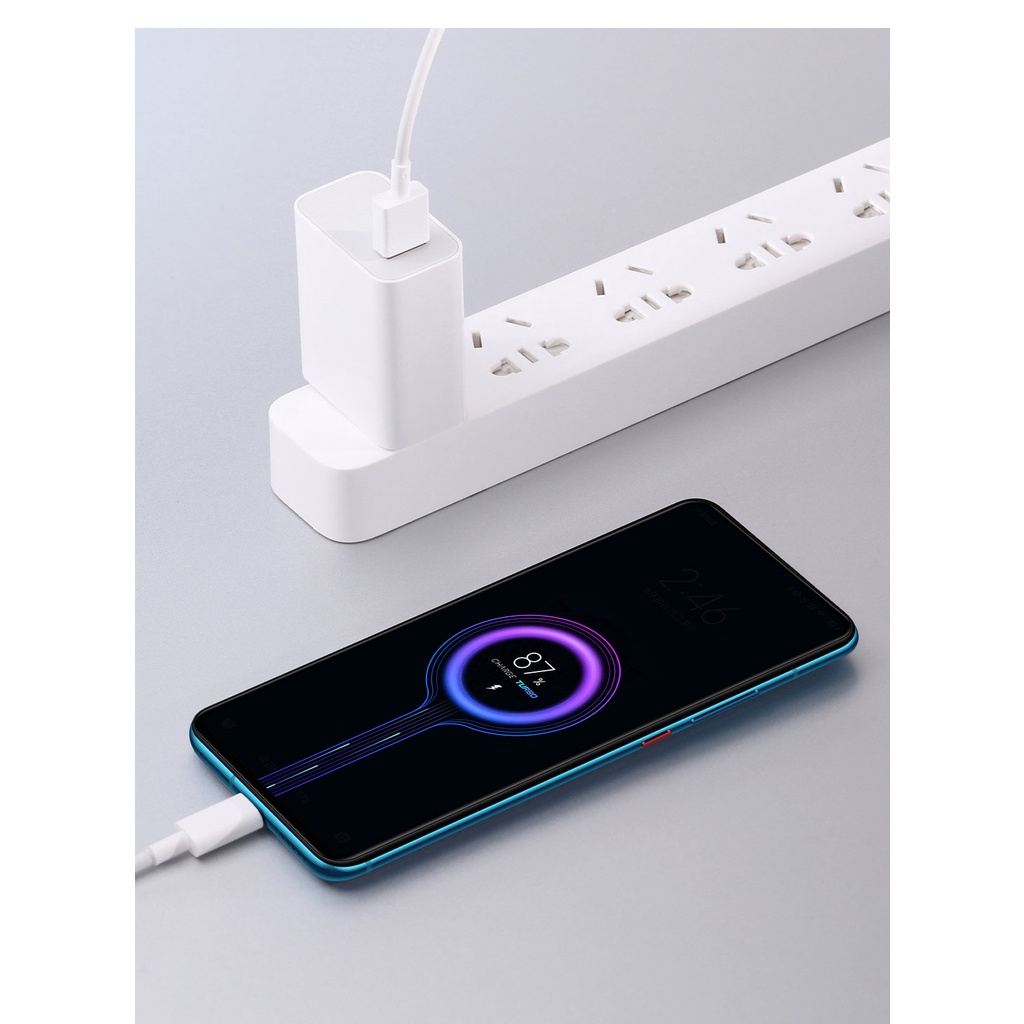 Xiaomi Set Charger Dinding 33W Fast Charging Dengan Kabel USB-A Proteksi Overvoltage Untuk Redmi 10S / 11 / 12