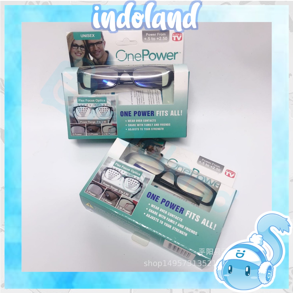 ☀ INDOLAND ☀ R450 Kacamata Baca Plus Auto Focus Adjusment Ajaib One Power Readers Untuk Pria Dan Wanita