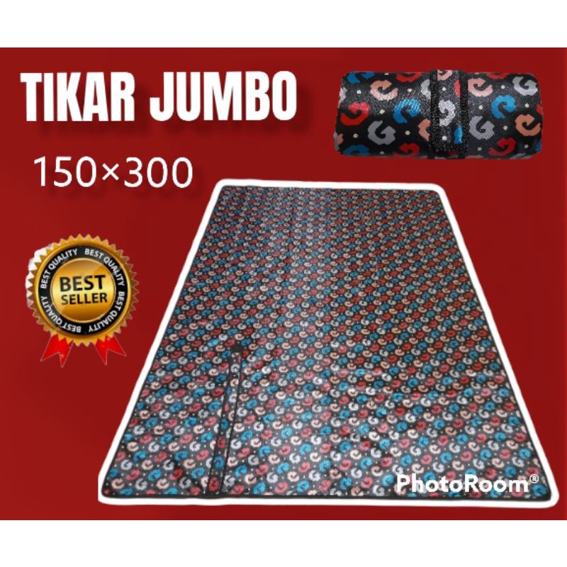 TIKAR LIPAT TIKAR PIKNIK UKURAN JUMBO 150X300 PORTABLE