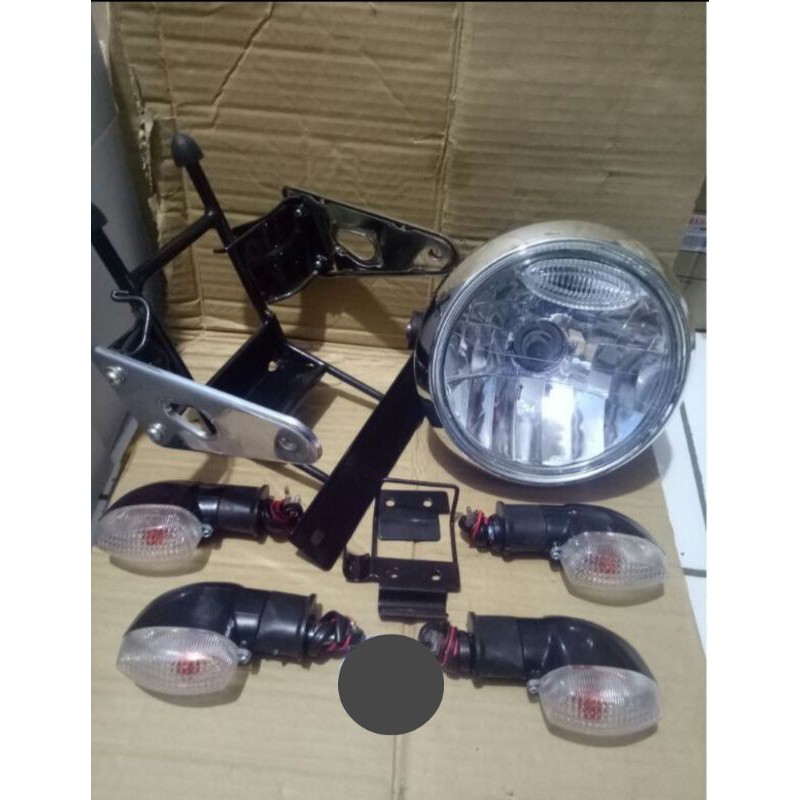 Paket Hemat Lampu Depan Rx-King 2008 Breket Plus Sen Riting 4 Pic Depan Belakang