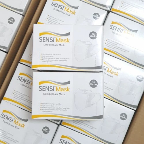 Sensi Mask / Masker Duckbill 3 ply Isi 50 pcs Duckbill Face Mask