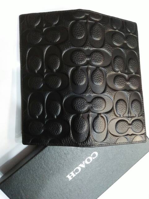 Dompet coach panjang lipat kulit asli import 3928-1
