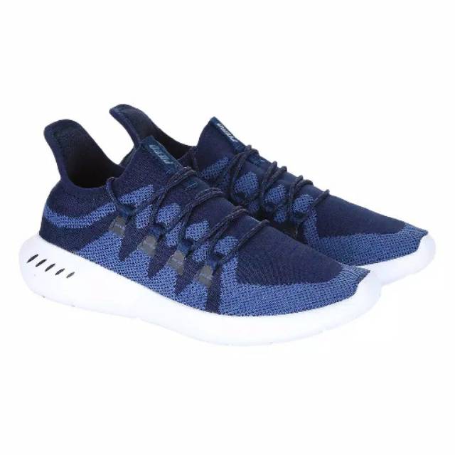 ( 22% OFF ) Sepatu Running Piero Rewind Knit Navy White Original