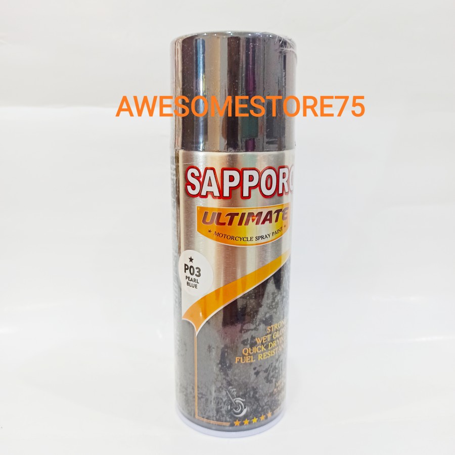 SAPPORO ULTIMATE P03 PEARL BIRU Blue Mutiara Transparan Cat Semprot Pylox Pilox