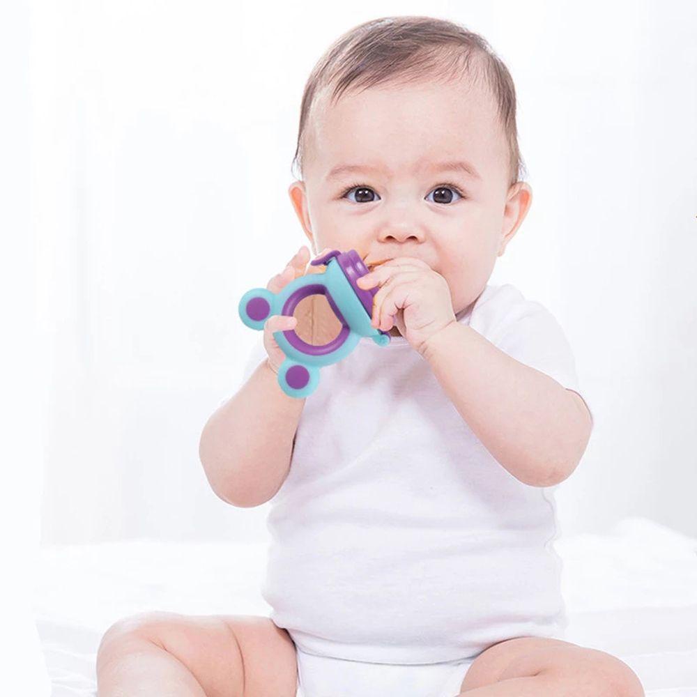 [Elegan] Baby Food Nibbler Lucu Aman Makan Buah Kartun Sayur Makanan Segar Silikon Anak Feeder