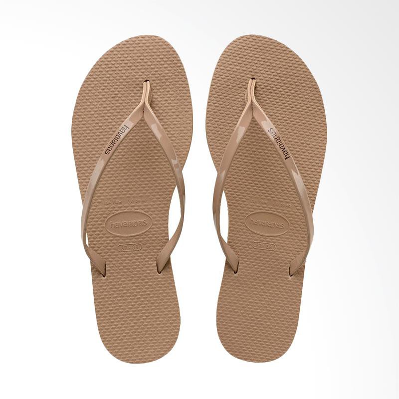 havaianas luna sandals olive rose gold