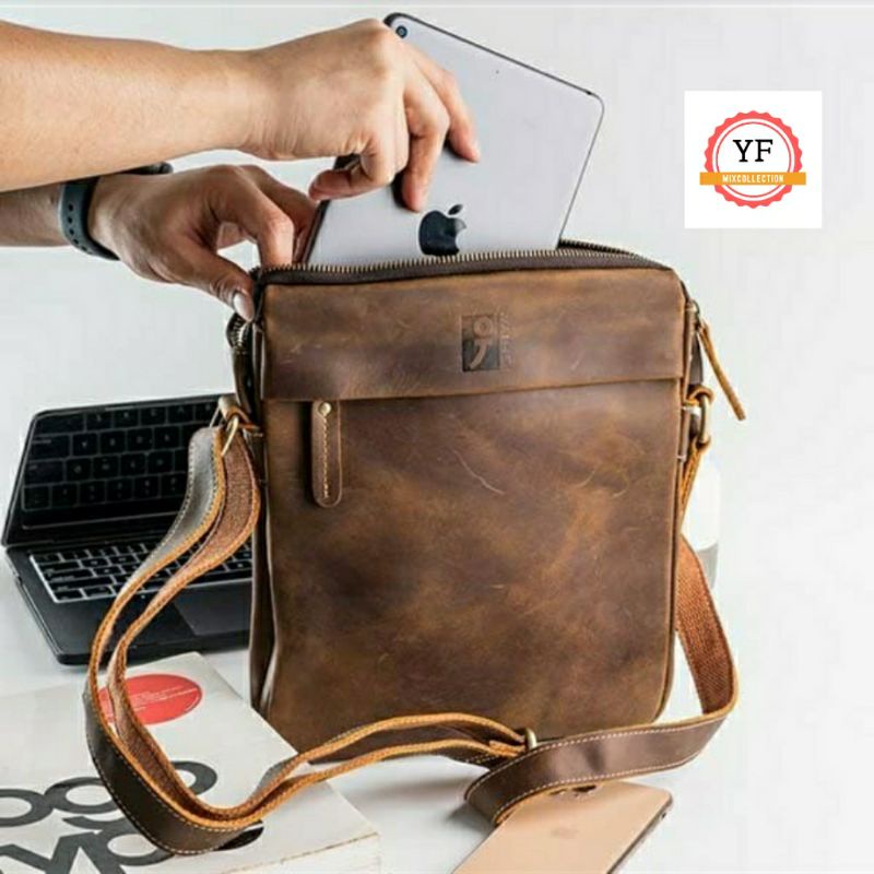 Tas Selempang Pria Kulit Asli ISHIYA ONYX