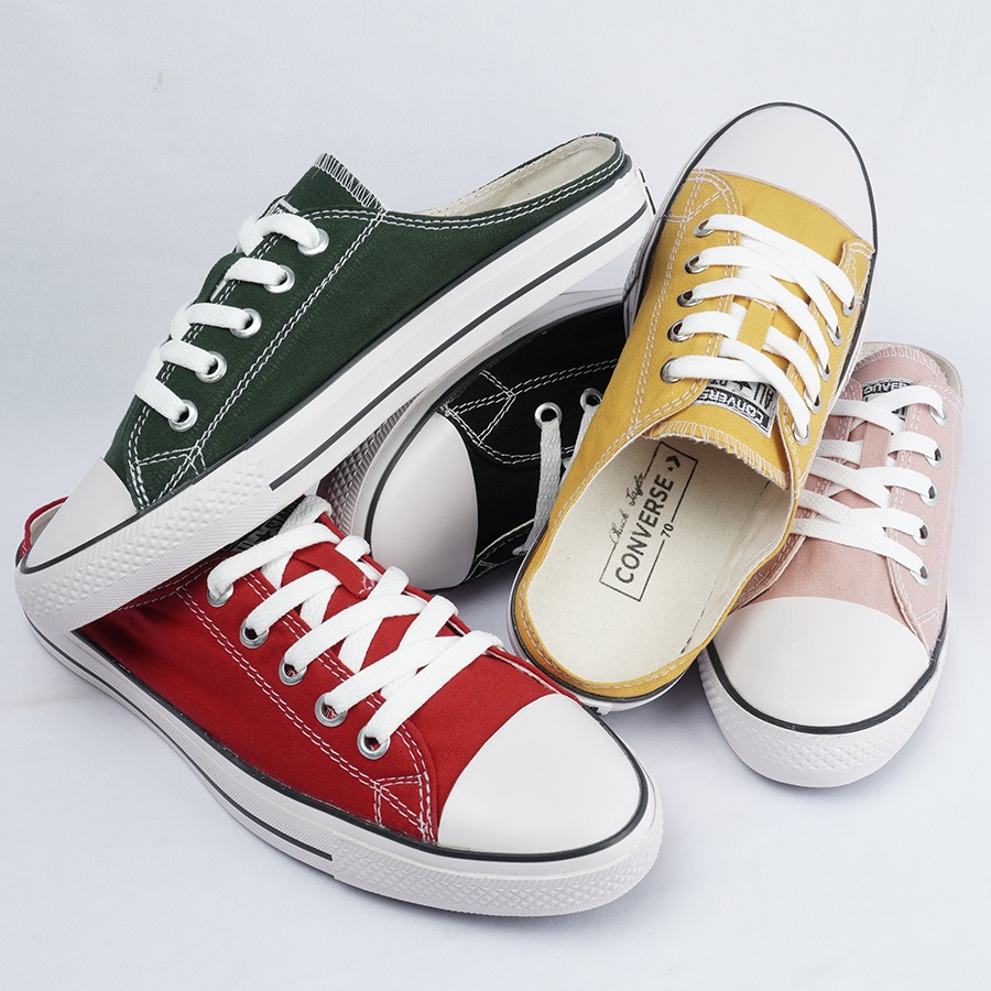 ( BISA COD ) SEPATU ALLSTAR BUSTONG 70s  ALL STAR BUSTONG SLIP ON CONVESE WANITA SLOP KANVAS ASLI 100%