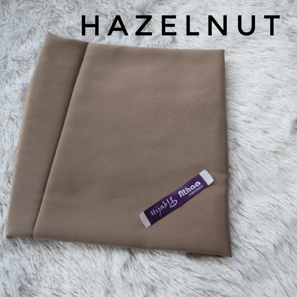Jilbab Segiempat Wolfis / Khimar segi empat Wolfis Polos 120 x 120-120 Hazelnut
