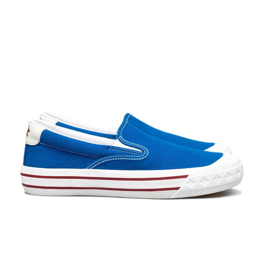 Sepatu Compass Retograde Slip On [Black White/Green/White/Blue]-3