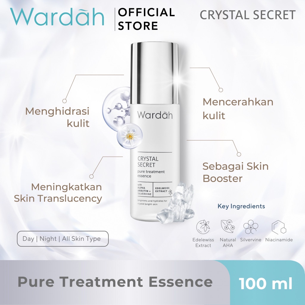 WARDAH CRYSTAL SECRET PURE TREATMENT ESSENCE 100ML