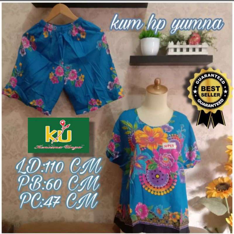 Daster Batik Kekinian Hotpants Original Kencana Ungu