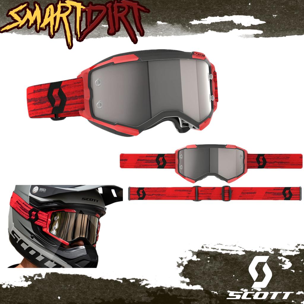 GOGGLE SCOTT FURY RED BLACK 2022 GOGGLE MTB SCOTT FURY ORIGINAL